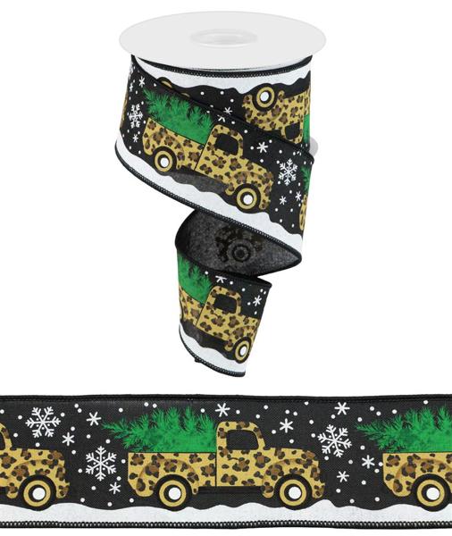 a roll of tape with a picture of a truck on it