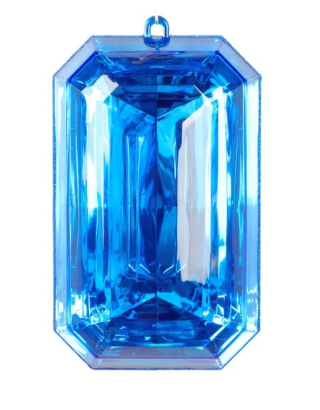 a blue diamond on a white background
