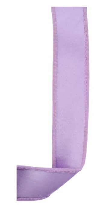 A long, purple ribbon is shown in the image.
