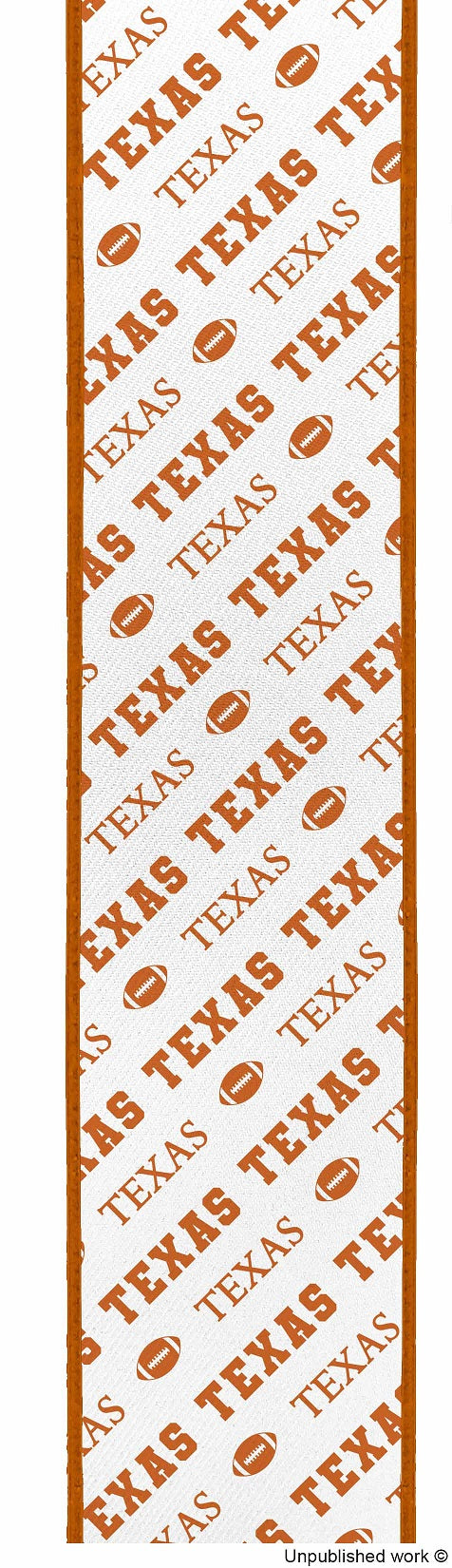 repeated text and football images arranged diagonally across the frame.