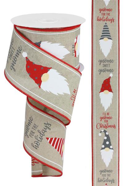 a roll of christmas ribbon next to a roll of ribbon