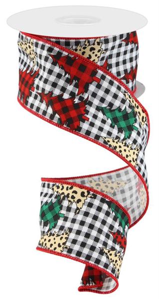 a roll of ribbon with a christmas theme on it