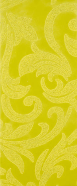 a close up of a yellow background with swirls