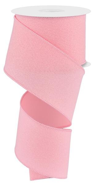 2.5" X 10Yd Wired Ribbon-Crystal Shine Rose Pink-RGE1995EH-Christmas