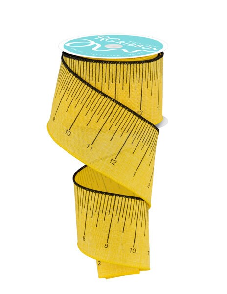 2.5" X 10Yd Wired Ribbon-Ruler/Royal-RG01569CA-Wreaths-Crafts-Ribbon-Teacher