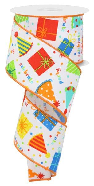 2.5" X 10Yd Wired-Party Hats/Gifts-RGE163327-Wreaths-Crafts-Decor