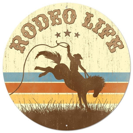 12"Dia Rodeo Life Sign-MD0872