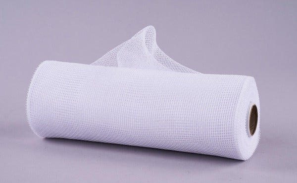 a roll of white fabric on a gray background