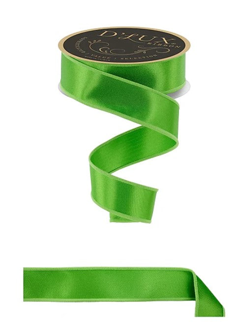 a green ribbon with a gold label.