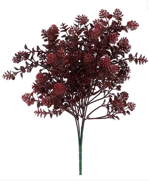 A bouquet of red flowers with green stems, creating a vibrant and lush arrangement.