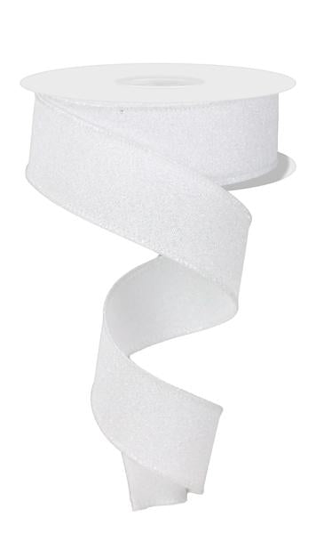 a roll of white ribbon on a white background