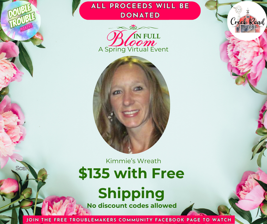 In Full Bloom Event-Kimmie's Finished Wreath