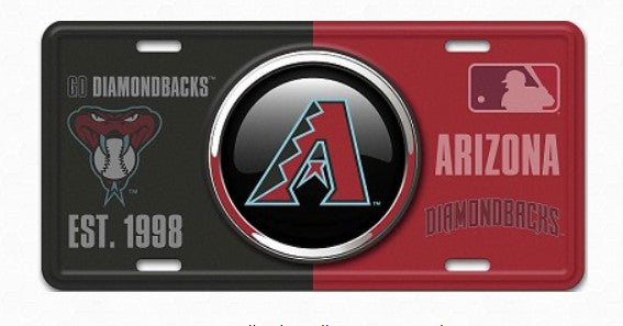 a arizona diamondbacks license plate is shown
