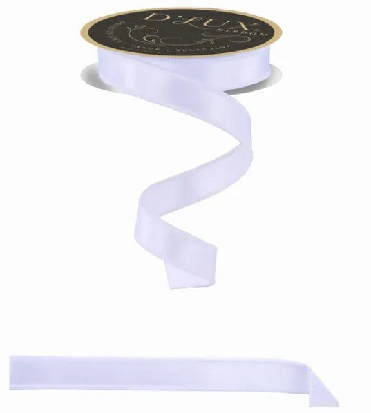 A roll of white ribbon with a black label on it.