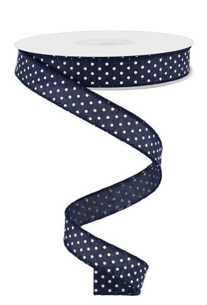 a polka dot ribbon on a white background