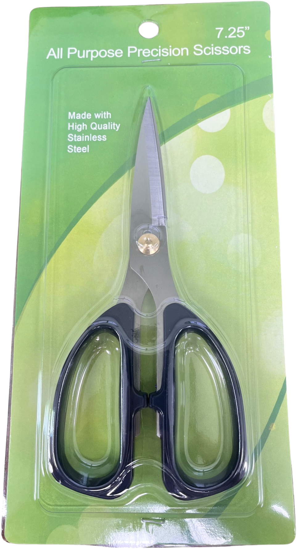 a pair of black scissors in a package