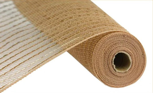 A roll of brown burlap or burlap-like material with a textured surface.