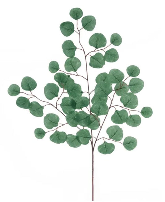 a branch with green leaves, arranged in a way that creates a sense of depth and dimension.