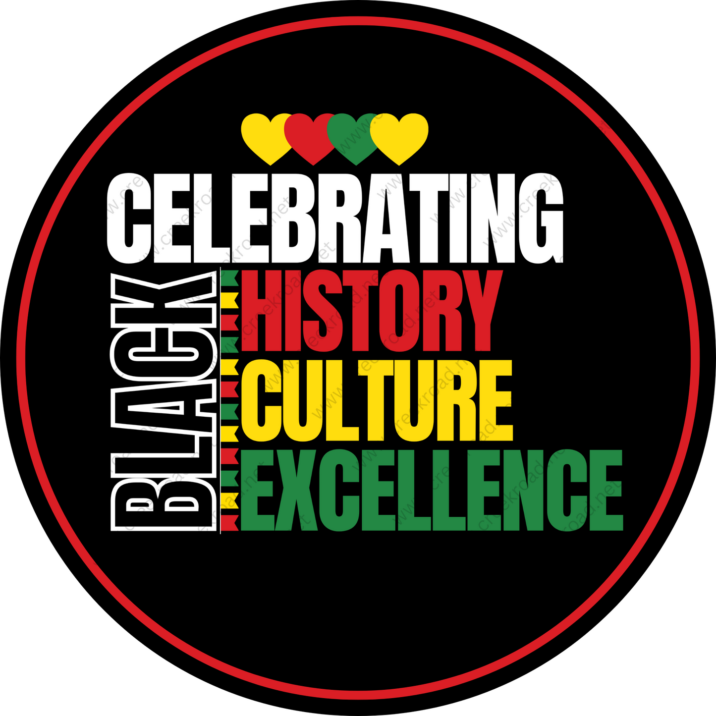 a black history logo with the words celebrating