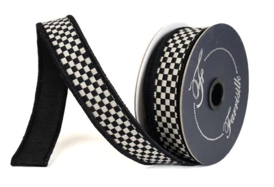 A black and white checkered ribbon is shown, with the text "Checkered" visible on the ribbon.