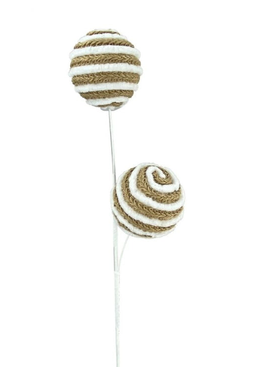 two lollipops on a stick with a white background