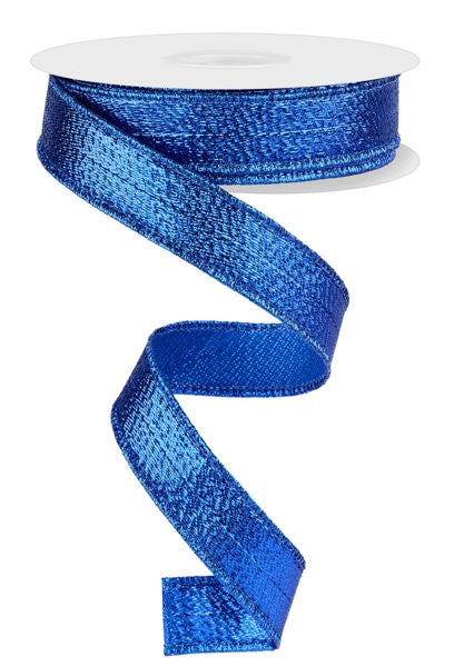 a roll of blue ribbon on a white background