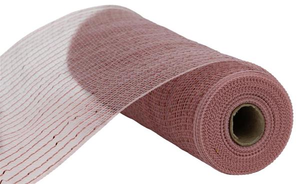 a roll of pink mesh on a white background