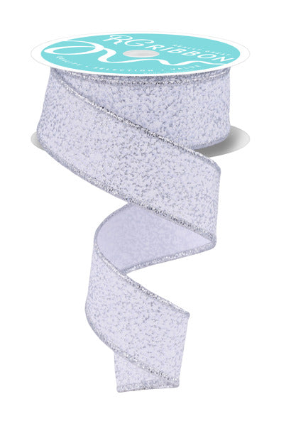 A silver glittery ribbon is shown in the image.