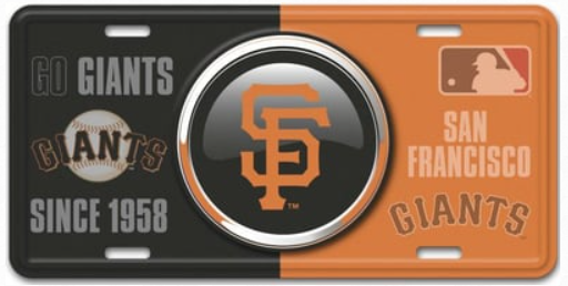 a san francisco giants license plate