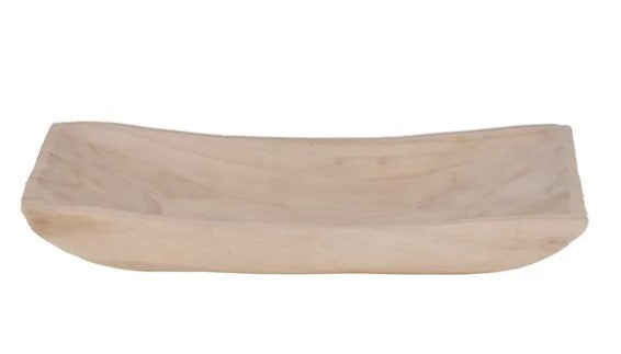 16"L x 8.25"W Paulownia Tray-Natural-AW9817