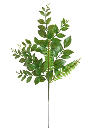 Mountain Laurel / Fern Spray, 8 Branches 20.5"H-E66251160