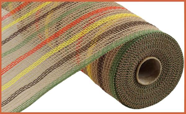 a roll of woven fabric with a red frame