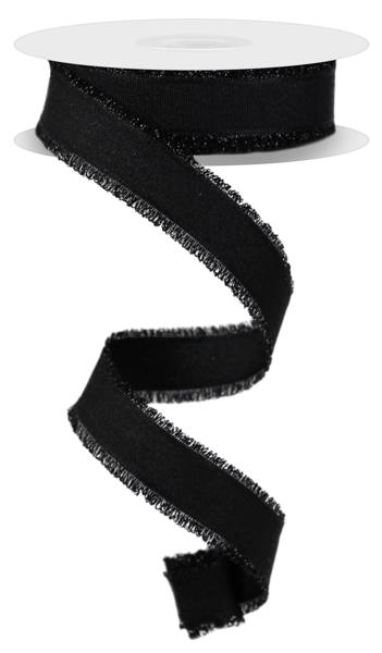 a roll of black ribbon with a white background