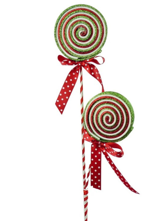 a couple of lollipops sitting on top of each other