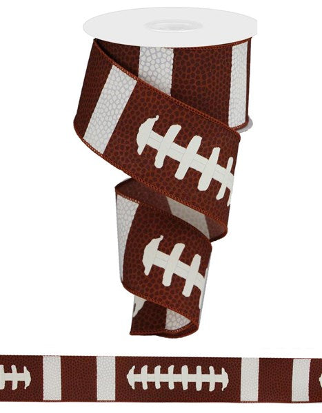 a football ribbon with a football on it