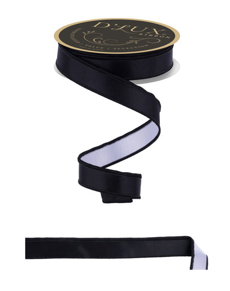 a black ribbon with a gold medal on it