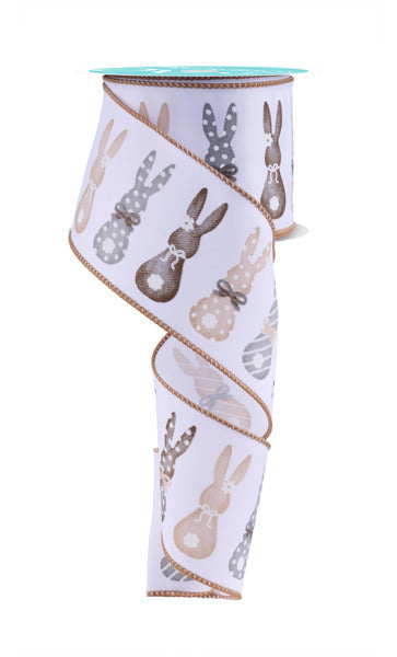 a roll of ribbon with rabbits on it