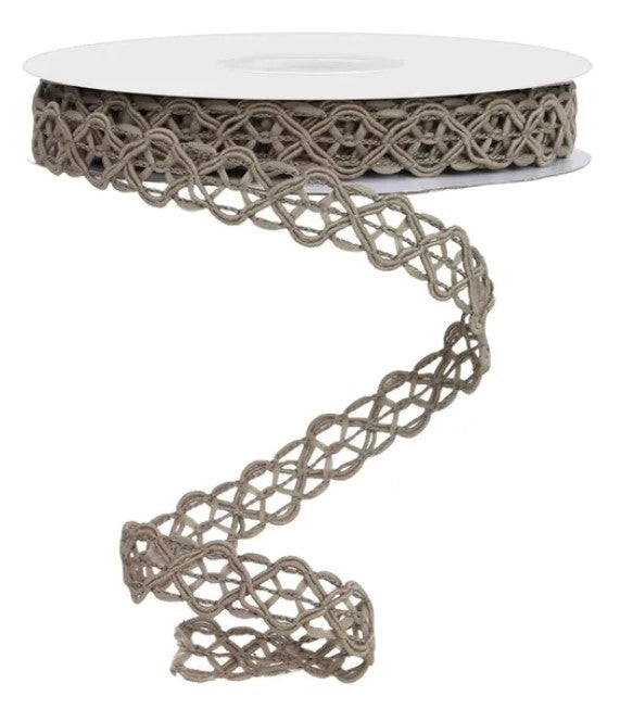 a spiral-shaped beige decorative trim.