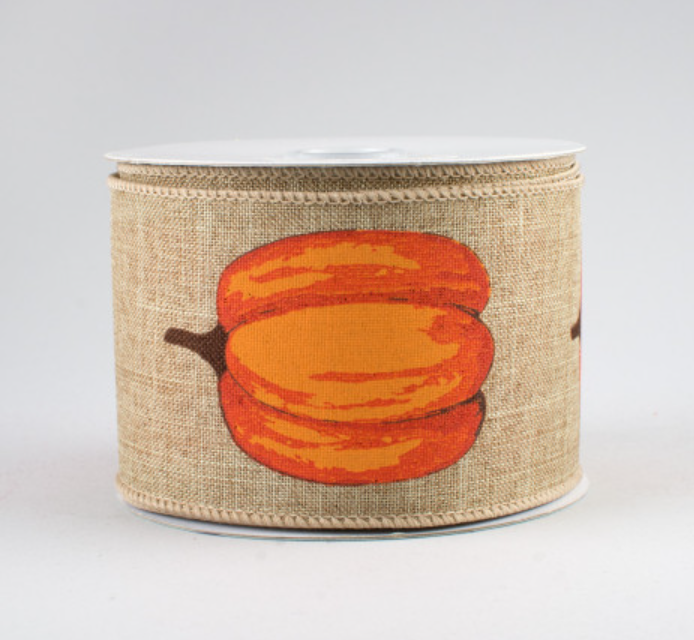 a canister with a picture of a pumpkin on it