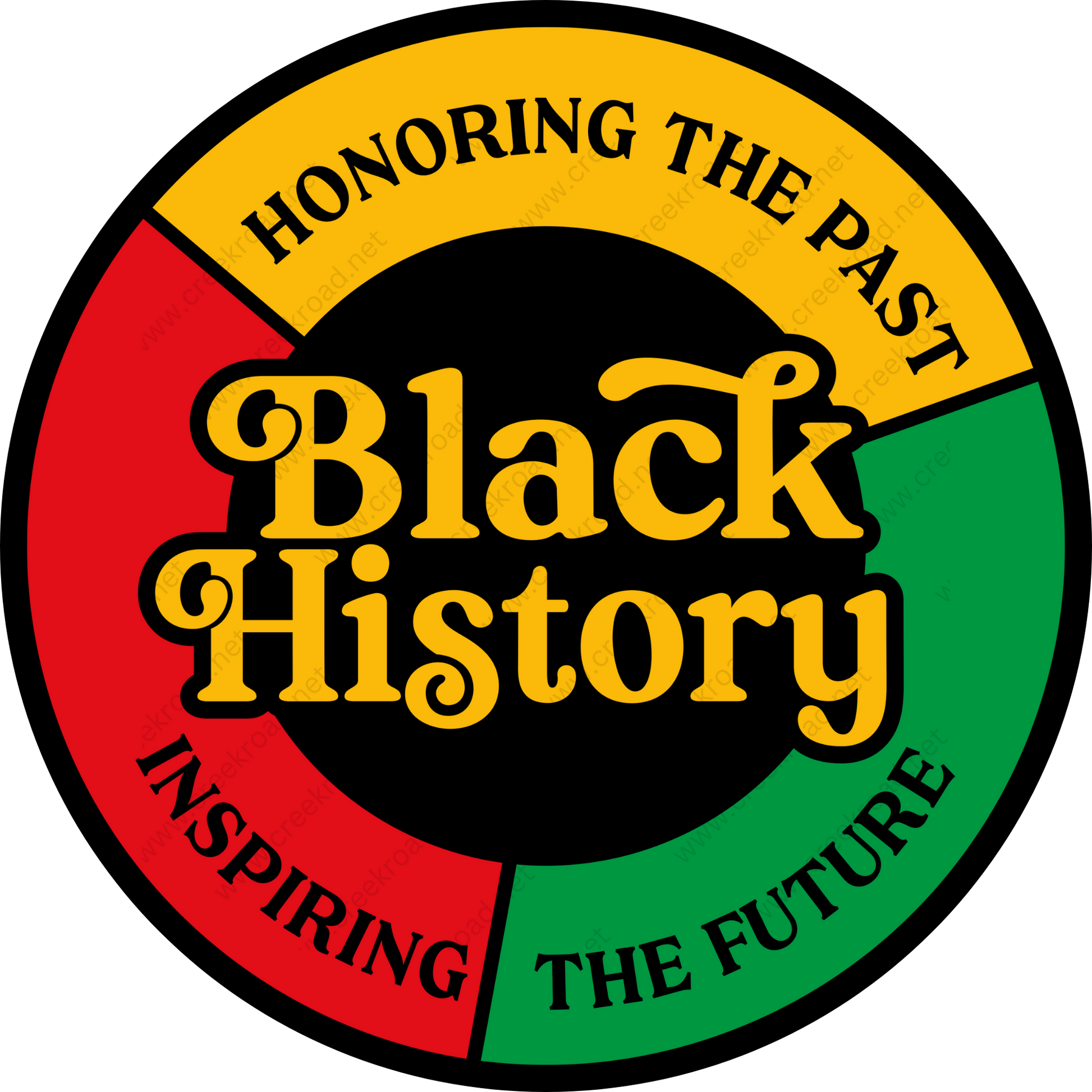 a black history logo with the words honoring the past