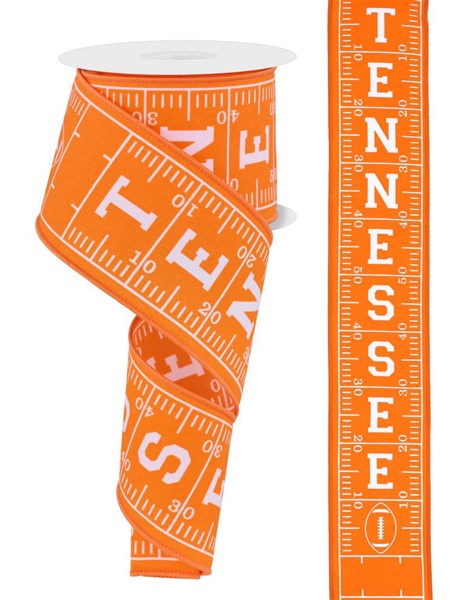 an orange measuring tape with the word tennessee on it