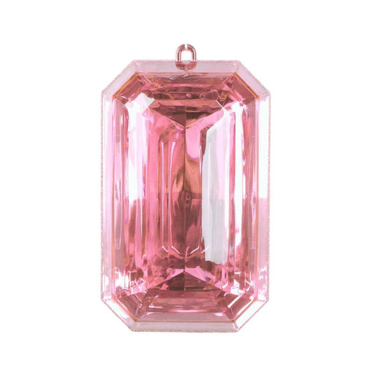 a pink diamond on a white background