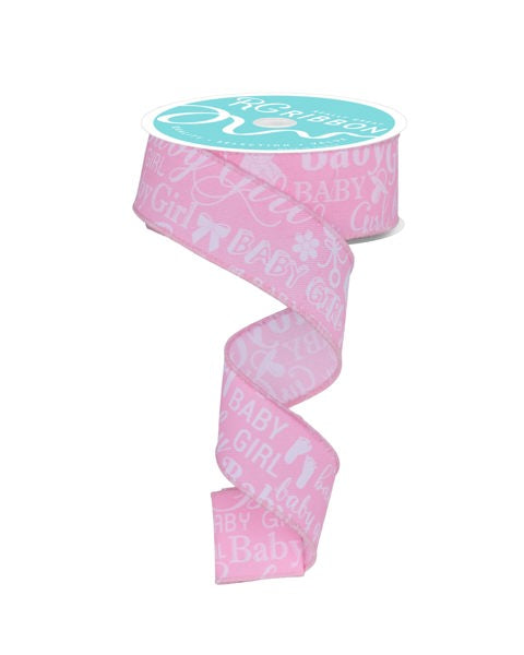a pink ribbon with the words happy girl on it
