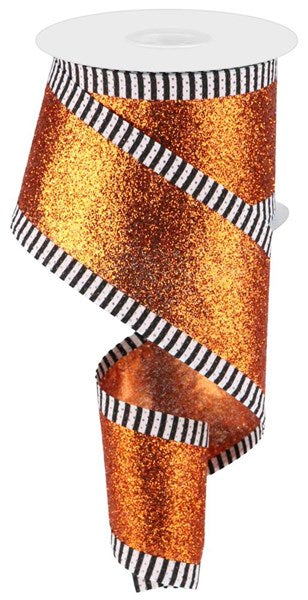 a roll of glitter tape with black and white stripes