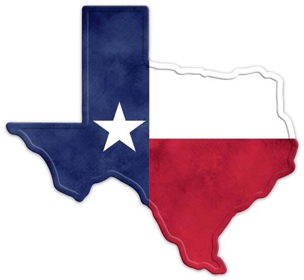 12.50"L x 11.50"H Texas Flag Shaped Metal Sign- Texas Flag-Wreath Sign-Decor-MD0817