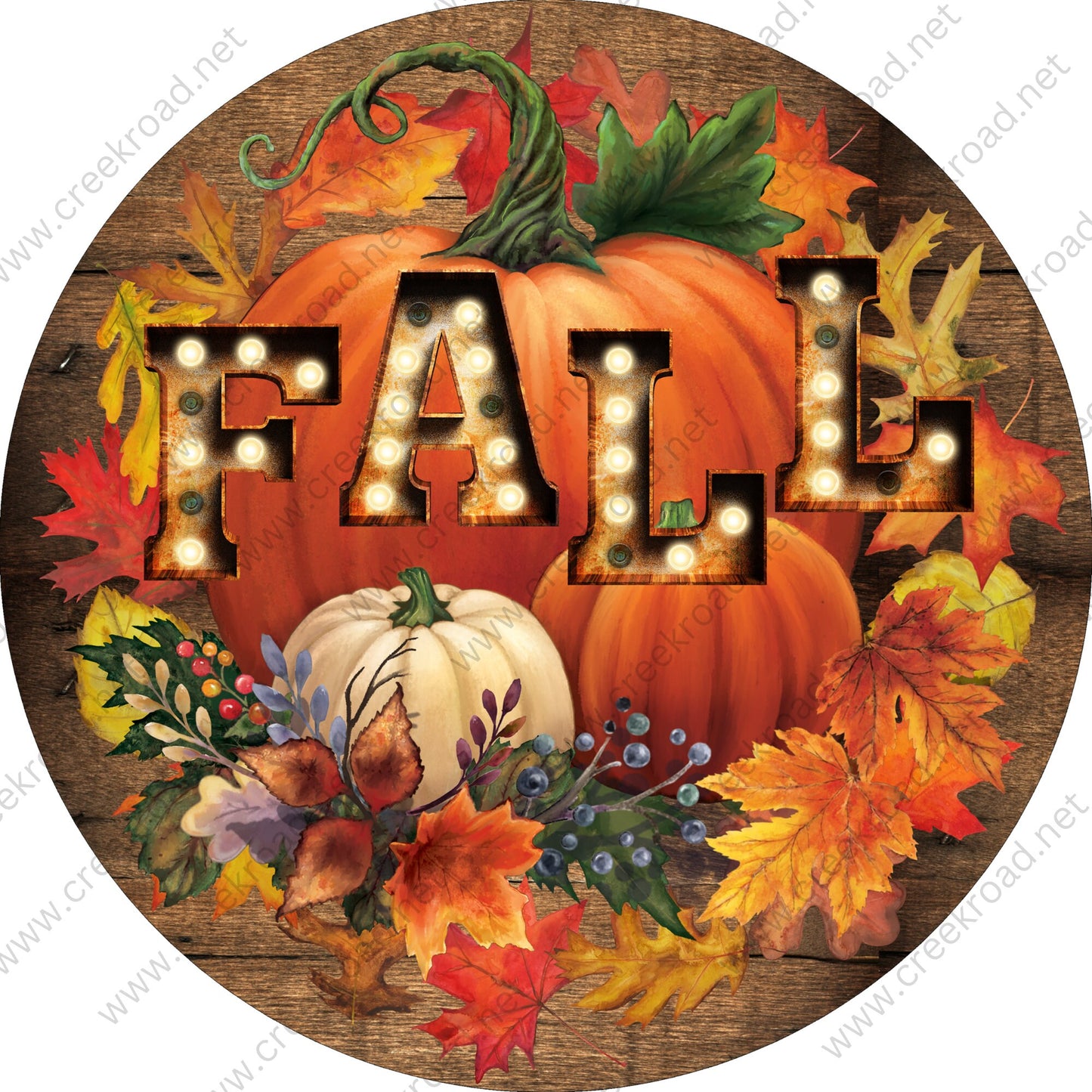 Fall Pumpkins of Plenty Brown Shiplap background Wreath Sign - Autumn Fall- Wreath Sign - Sublimation Sign - Wreath Attachment