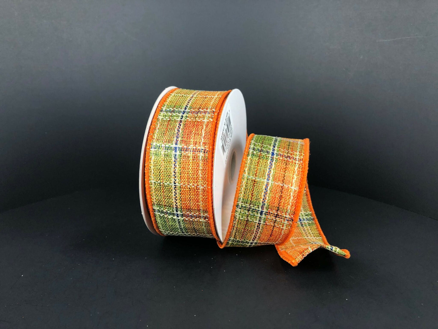 1.5" X 10Yd Wired Ribbon-Fall Metallic Plaid-61211-09-47-Fall