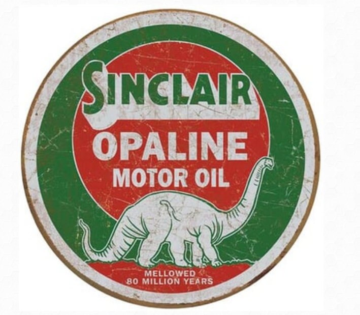 Sinclair Opaline 12 inch Round Sign