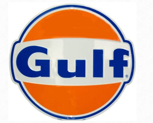 Gulf Die Cut Round Sign - 12" Diameter