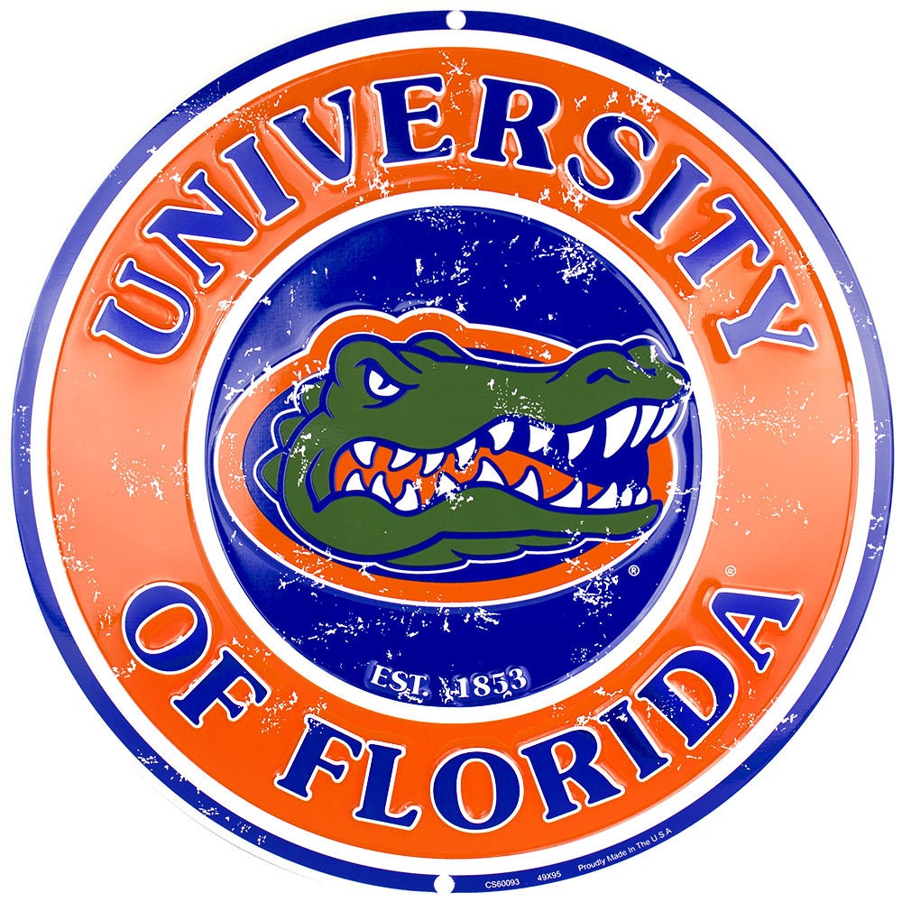 12" Diameter University of Florida Gators Officially Licensed Collegiate Sign-Sports-College